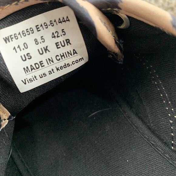 Kate Spade NY x Keds Cheetah Print Tennis Shoes 11 Womens Brown Black Sneakers - Picture 10 of 10